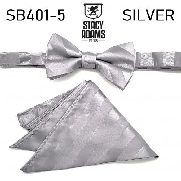 Stacy Adams Stripe Wedding Bow Tie Set Stacy Adams