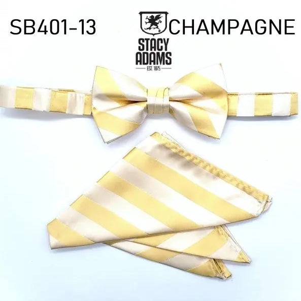 Stacy Adams Stripe Wedding Bow Tie Set Stacy Adams