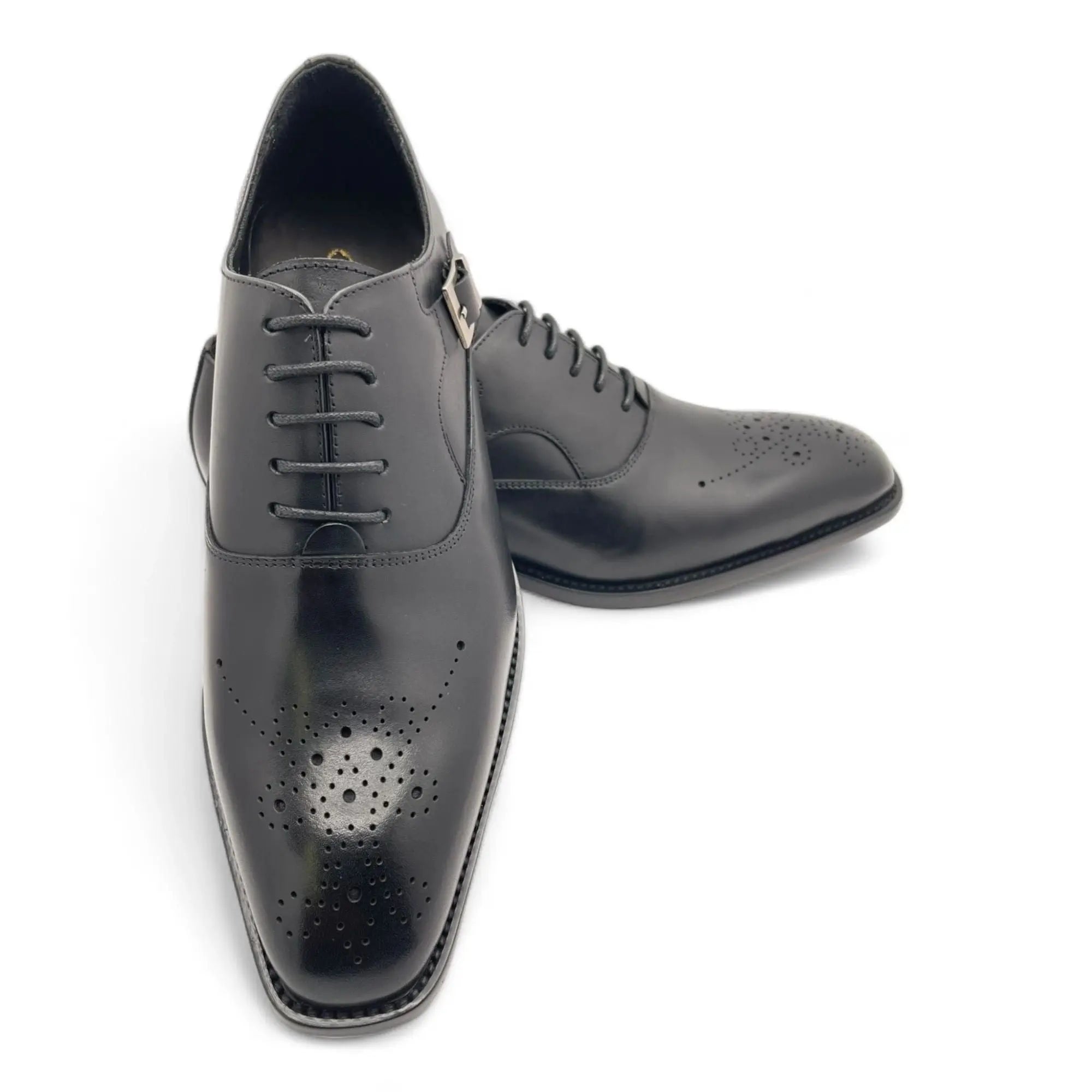 George Augustino Men Leather Buckle Shoe Augustino
