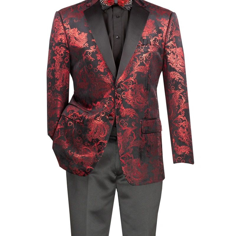 Men's Modern Foil Paisley Blazer