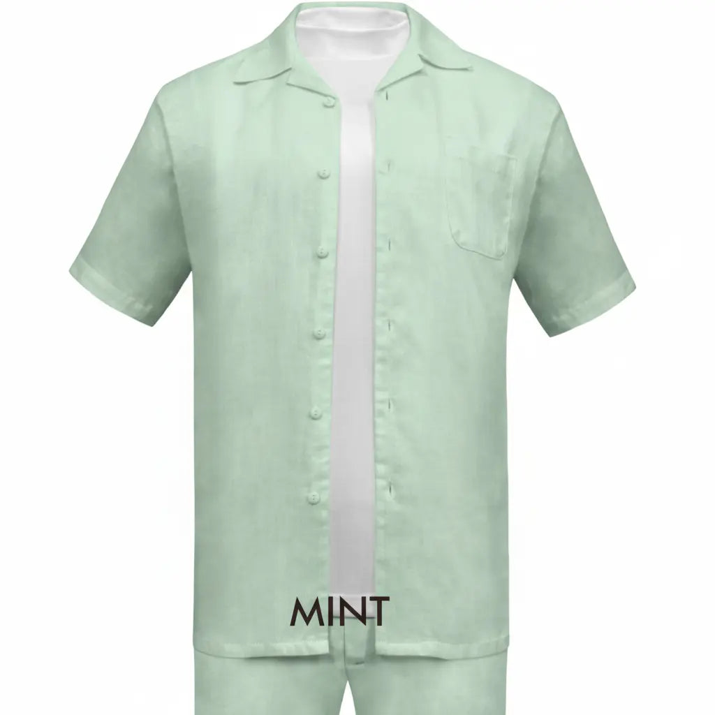 2-Piece Linen Pants Set M & R Clothing