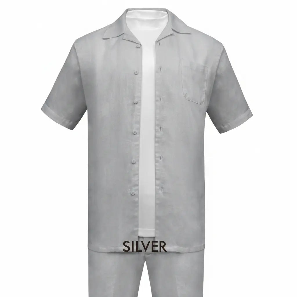 2-Piece Linen Pants Set M & R Clothing