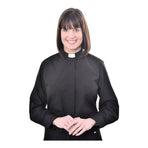 Ladies Long Sleeve Tab Collar Clergy Shirt M & R Clothing  M & R Clothing Clergy