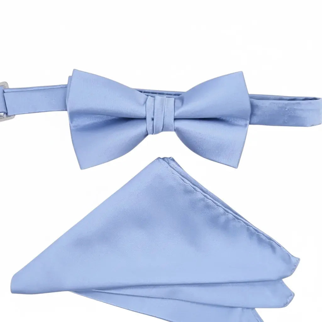 Stacy Adams Solid Bowtie Set Heavy Satin Stacy Adams  M & R Clothing Mens-Accessories
