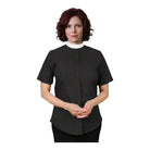 Ladies Short Sleeve Full Roman Collar Shirt M & R Clothing  M & R Clothing Clergy