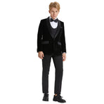 Tazzio Boy's 5pc Velvet Tuxedo Suit Tazzio
