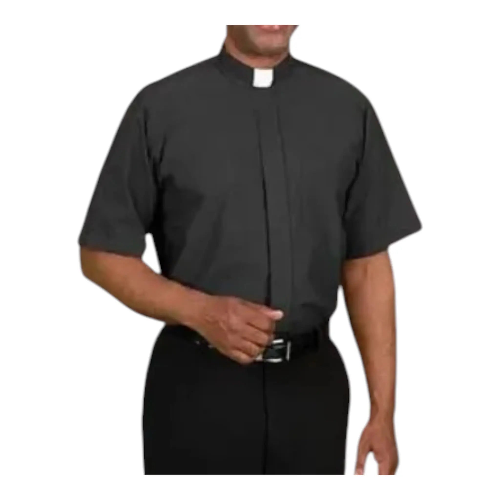 Short Sleeve Men's Tab Clergy Shirt M & R Clothing  M & R Clothing Clergy