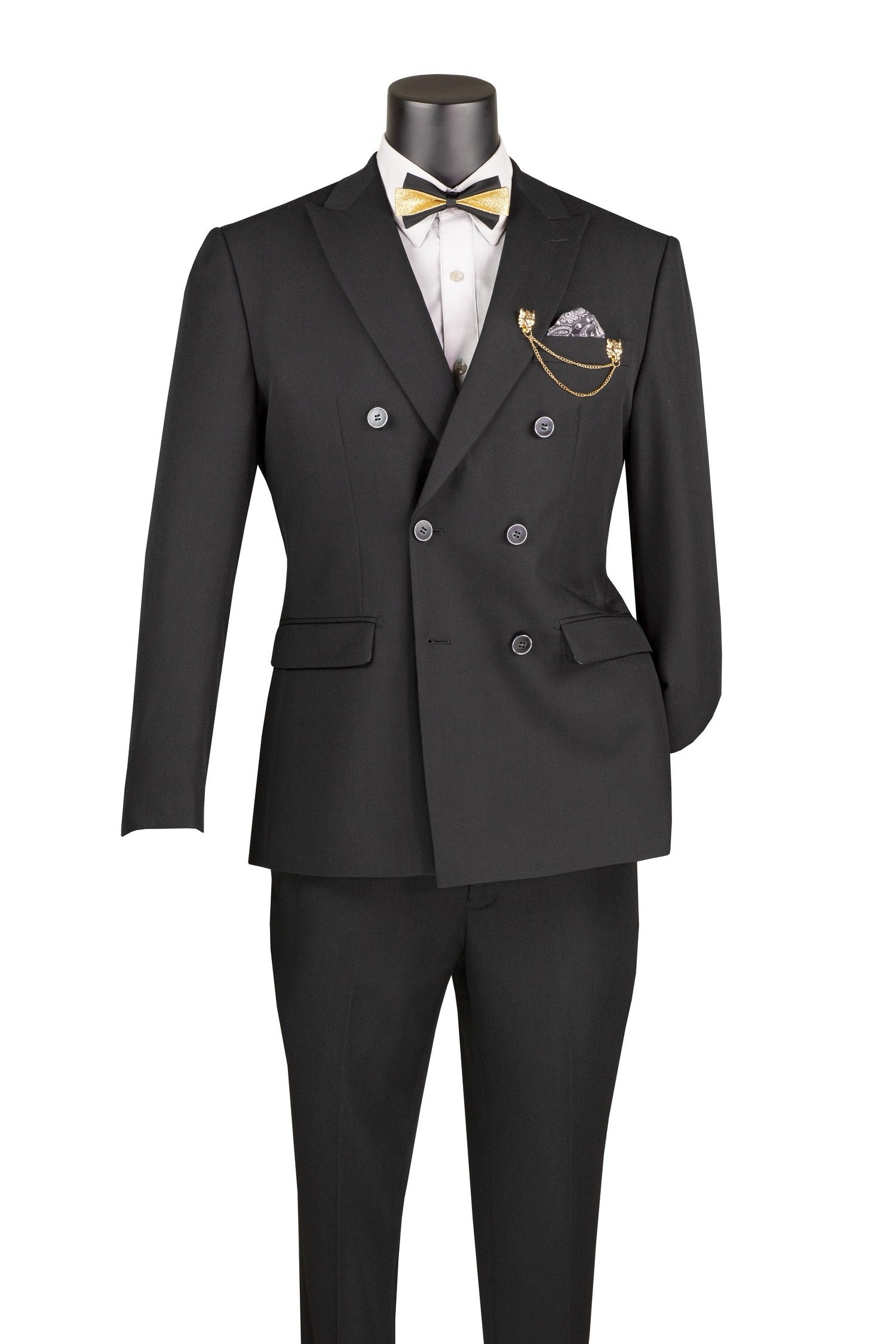 2 Piece Double Breasted Slim Fit Flex Suit