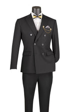 2 Piece Double Breasted Slim Fit Flex Suit M & R Clothing
