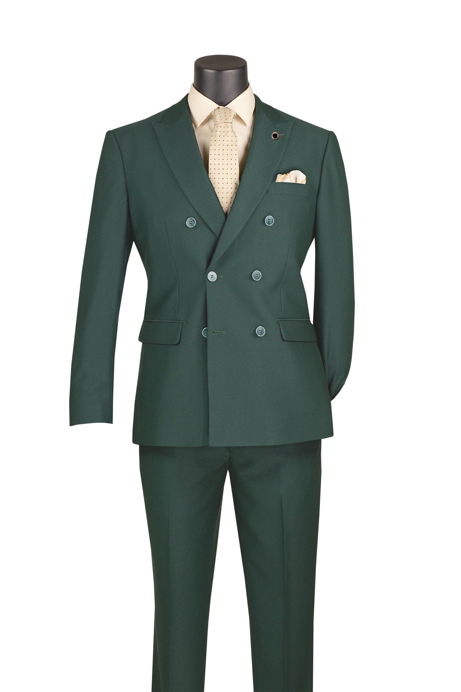 2 Piece Double Breasted Slim Fit Flex Suit