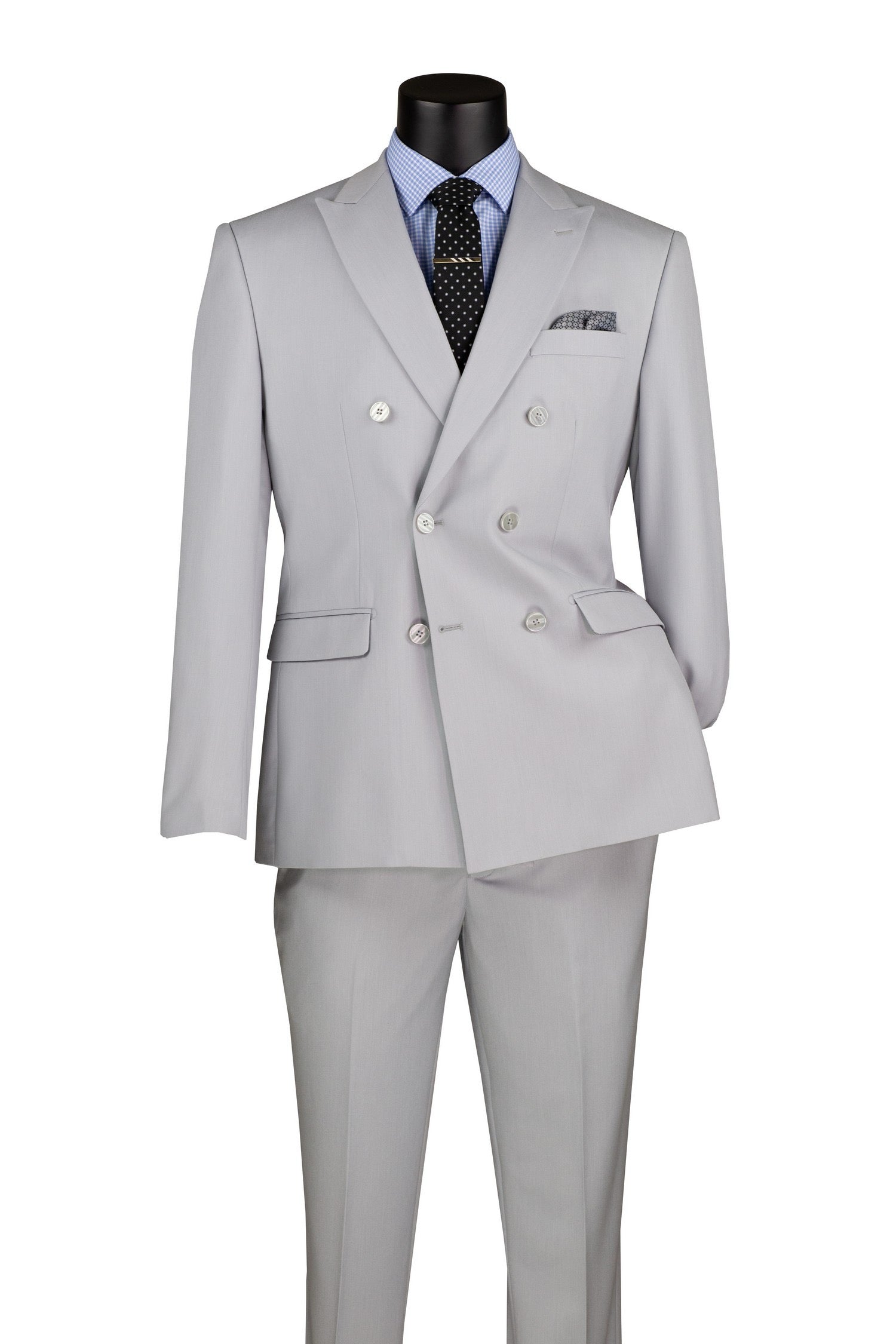 2 Piece Double Breasted Slim Fit Flex Suit