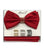 Bow Tie and Pocket Square Set with Rings