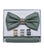 Bow Tie and Pocket Square Set with Rings