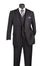 3-Piece Regular Fit Business Stripe Men's Suit