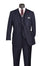 3-Piece Regular Fit Business Stripe Men's Suit