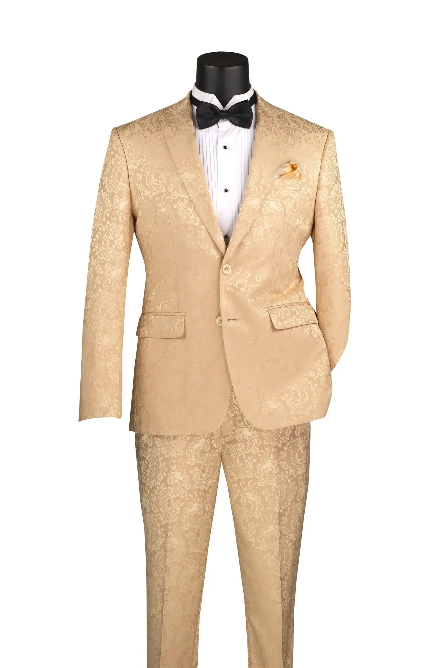 2 piece Jacquard print Slim Fit Suit M & R Clothing
