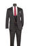 Men's 3-Piece Slim Plaid Double Breast Vest Suit
