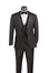Men's 3-Piece Slim Fit Tuxedo Suit with Satin Trim — Jacket, Vest & Pants