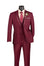 Men's 3-Piece Slim Fit Tuxedo Suit with Satin Trim — Jacket, Vest & Pants
