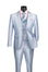 Men's 3-Piece Slim Fit Satin Tuxedo Suit with Satin Trim