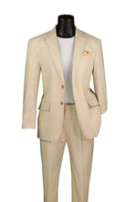 Men's 2-Piece Linen Cotton Suit – Lightweight & Tailored Fit M & R Clothing