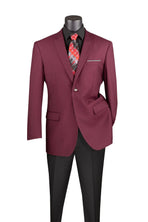 Men's Classic Regular Fit 2-Button Rayon Blazer M & R Clothing