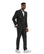 2pc Double Breasted Solid Peak Lapel Suit