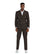 2pc Double Breasted Solid Peak Lapel Suit