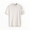 A short-sleeve crewneck knit sweater in a warm off-white or cream color, displayed flat against a clean white background.