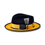 PRESTON 2-tone Fedora by Bruno Capello M & R Clothing  M & R Clothing Mens-Hats