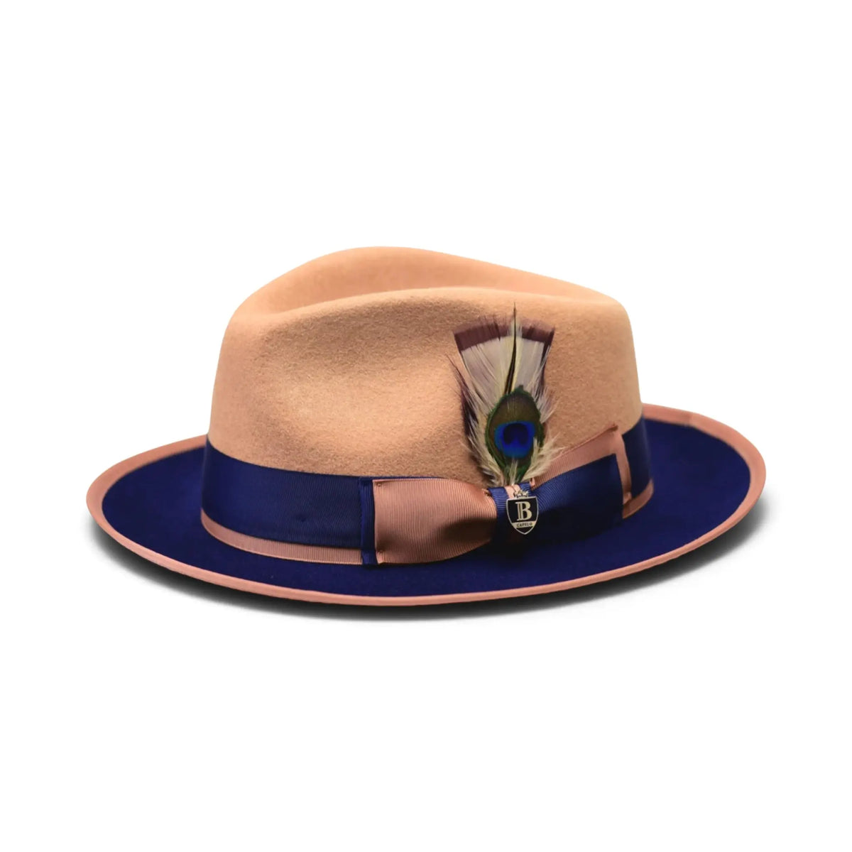 PRESTON 2-tone Fedora by Bruno Capello M & R Clothing  M & R Clothing Mens-Hats