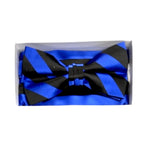 Stacy Adams Stripe Wedding Bow Tie Set Stacy Adams  M & R Clothing Mens-Accessories