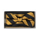 Stacy Adams Stripe Wedding Bow Tie Set Stacy Adams  M & R Clothing Mens-Accessories
