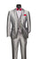 Men's 3-Piece Slim Fit Satin Tuxedo Suit with Satin Trim