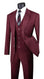 Men's 3-Piece Regular Fit Bold Pinstripe Suit