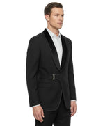 2-Piece Side Buckle Tuxedo with Velvet Lapel Tazzio