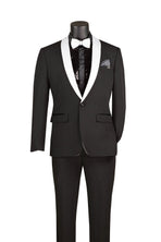 Slim Fit Shawl Collar 2 Piece with Matching Bow Tie M & R Clothing  M & R Clothing Mens-Tuxedos
