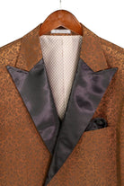 Men's Regular Fit Floral Jacquard Blazer with Bow Tie M & R Clothing  M & R Clothing Mens-Tuxedos