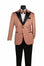 Men's Regular Fit Floral Jacquard Blazer with Bow Tie M & R Clothing  M & R Clothing Mens-Tuxedos