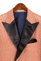 Men's Regular Fit Floral Jacquard Blazer with Bow Tie M & R Clothing  M & R Clothing Mens-Tuxedos
