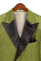 Men's Regular Fit Floral Jacquard Blazer with Bow Tie M & R Clothing  M & R Clothing Mens-Tuxedos