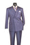 Purple suit on a mannequin with a white background
