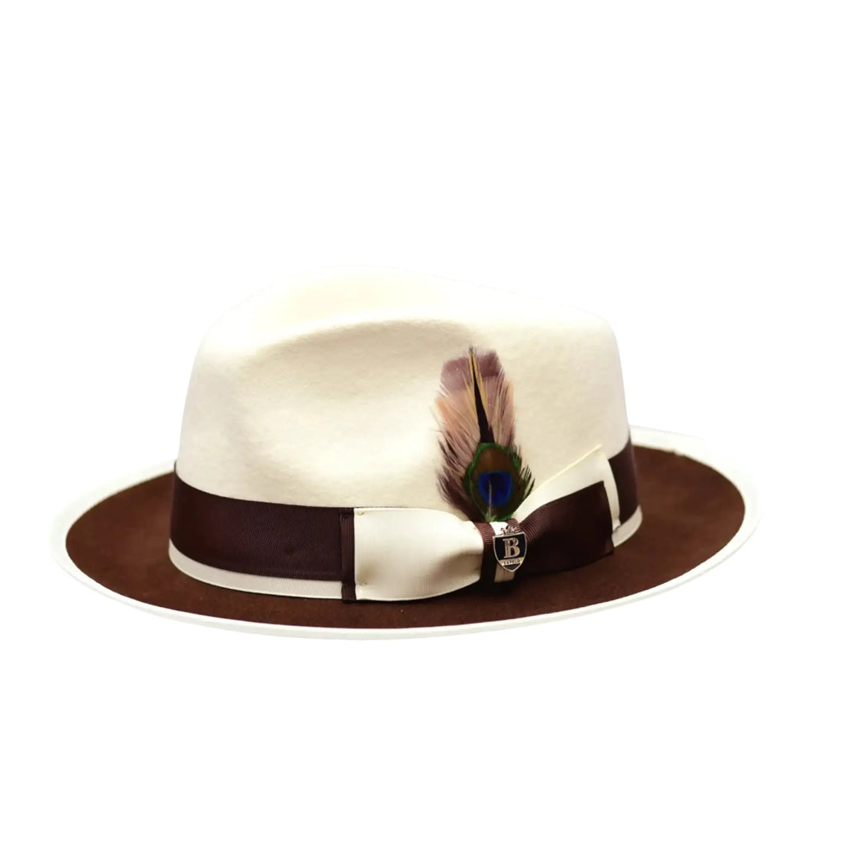 PRESTON 2-tone Fedora by Bruno Capello M & R Clothing