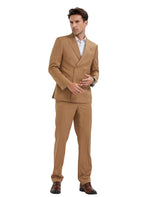 2-Piece Slim Fit Pinstripe Double Breast Suit Tazzio
