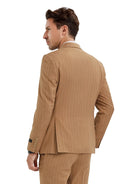 2-Piece Slim Fit Pinstripe Double Breast Suit Tazzio