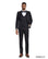 Men's 3-Piece Floral Jacquard Tuxedo Suit – Shawl Lapel with Satin Pants