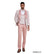 Men's 3-Piece Floral Jacquard Tuxedo Suit – Shawl Lapel with Satin Pants