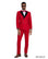Men's 2-Piece Satin Peak Lapel Double Breasted Suit | Tazzio