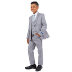 Perry Ellis Boy's 5pc Solid Suit Perry Ellis