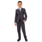 Perry Ellis Boy's 5pc Solid Suit Perry Ellis